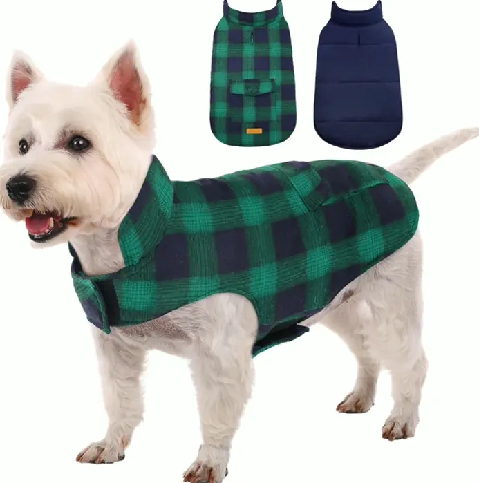 Dog Winter Jacket - Reversible & Cozy - XS