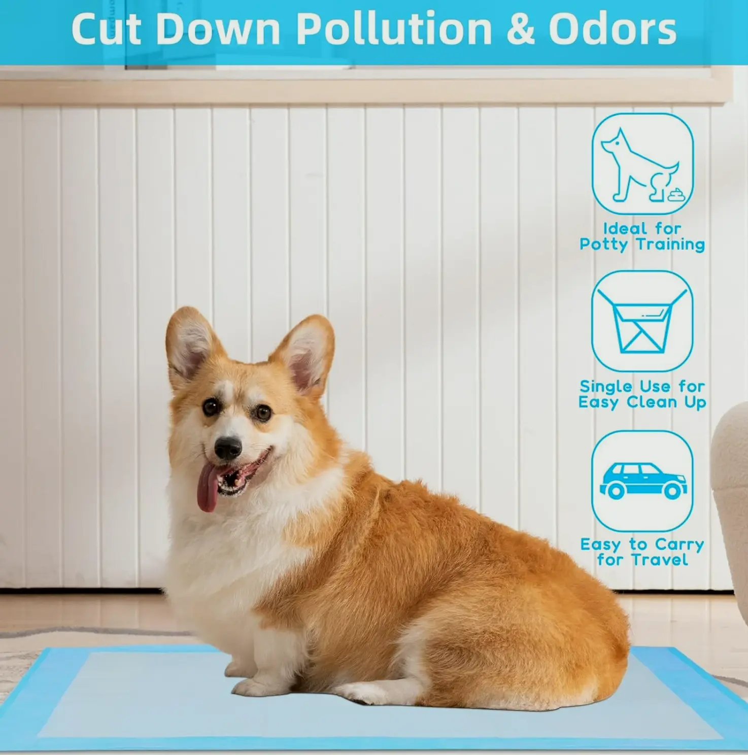 Waterproof Dog Pet Training Mats, Pack of 50
