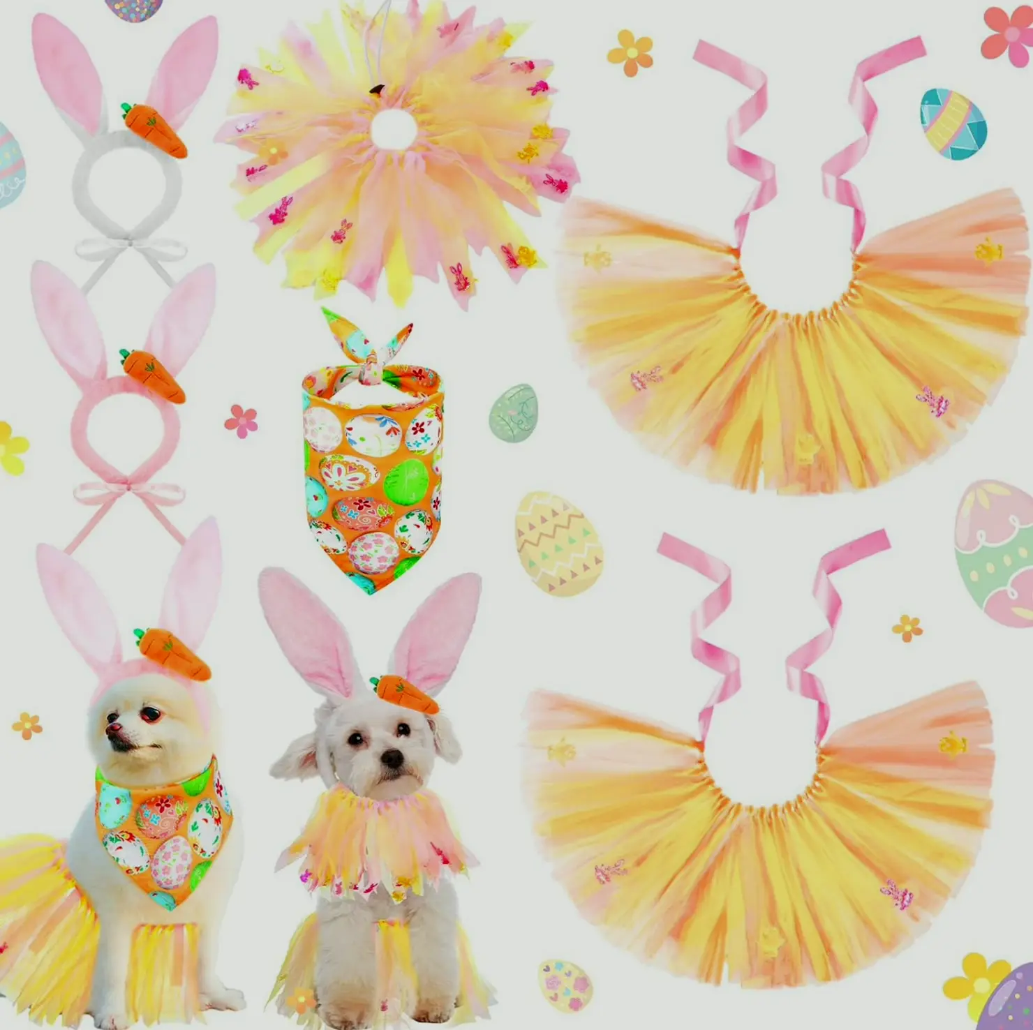 6 Pcs Dog Festive Outfit Kit