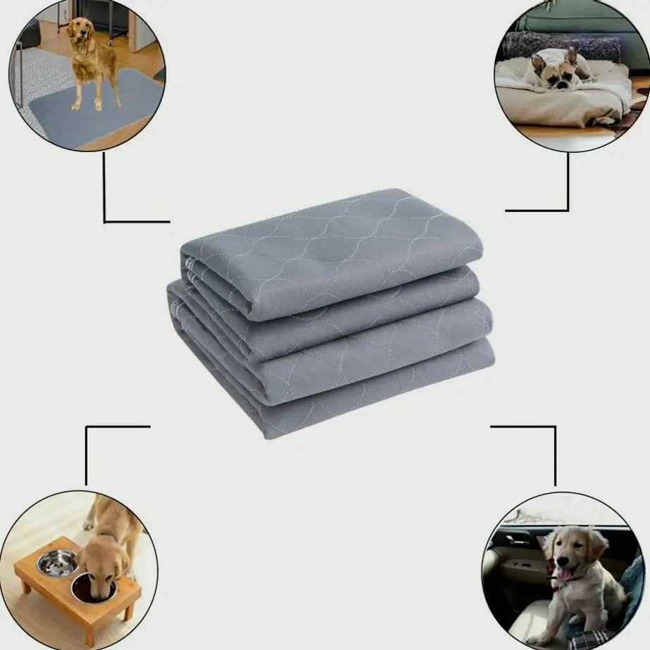 Washable Dog Pee Pads for Leak-Proof Fast Absorption