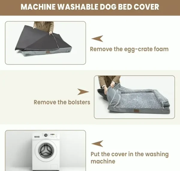 Large Dog Bed, Brown Sleeping Mats for Large Dogs