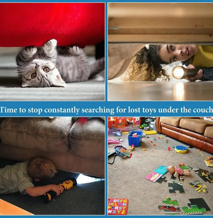 Under Couch Blocker for Pets (Set of 8, 3.2in)