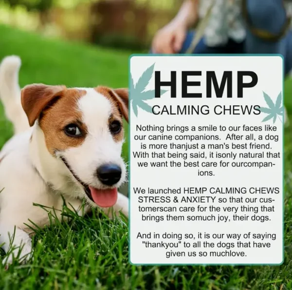 Natural Hemp Soothing Chews for Canines - 150PCS
