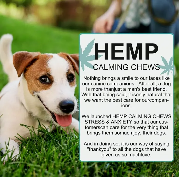 Natural Hemp Soothing Chews for Canines - 150PCS
