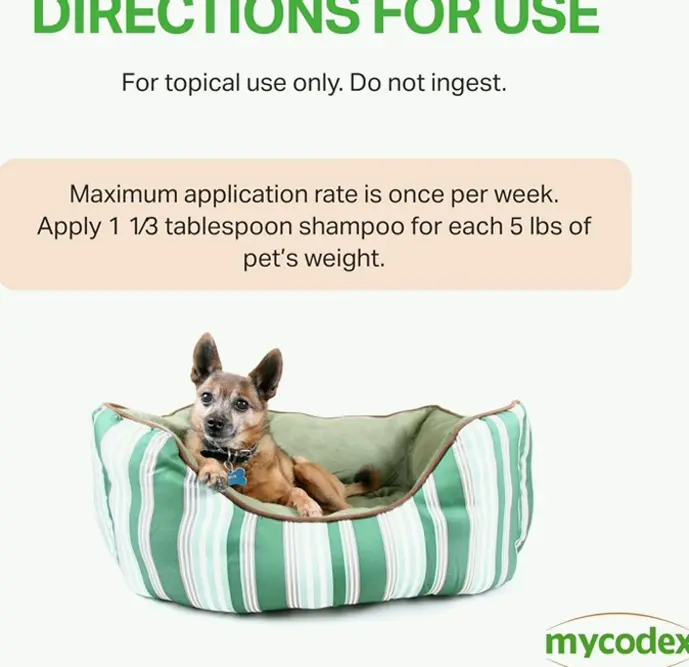 Mycodex Flea And Tick Wash P3 - Sensitive Pelt Care for Canines & Felines - 12 Fl Oz