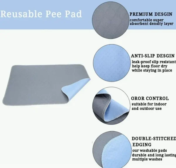 Washable Dog Pee Pads for Leak-Proof Fast Absorption