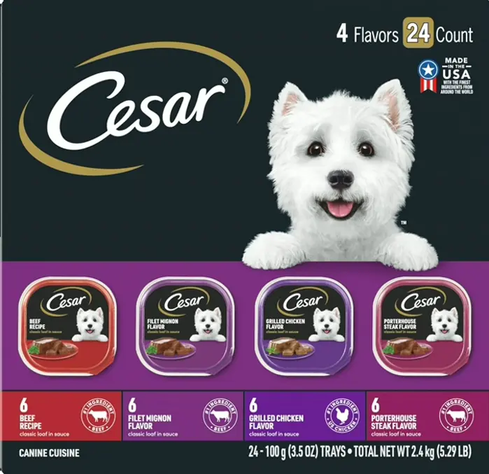 Cesar Adult Pet Meals Variety Pack - 24 Trays