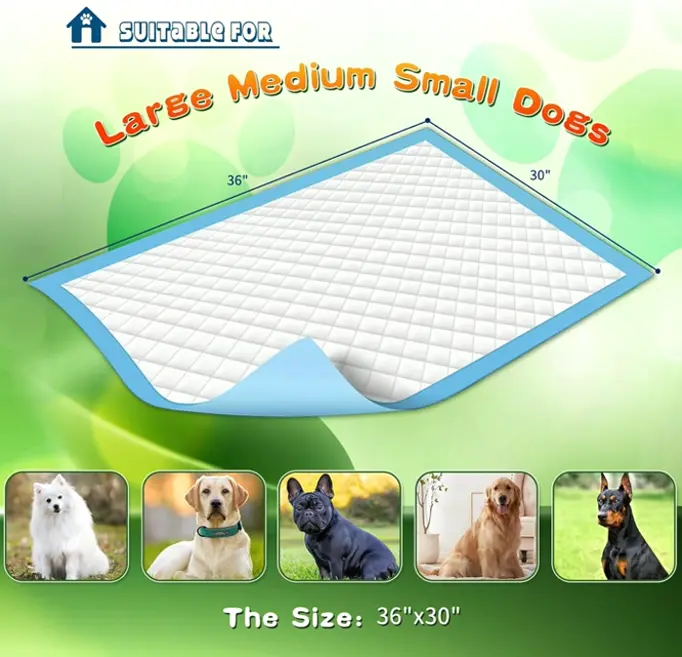 Training Pads for Dogs, X-Large 30x36 Size, 150 Count