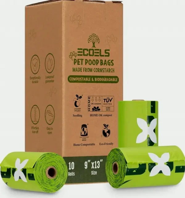 One hundred fifty Compostable Poo Bags XL, Strong