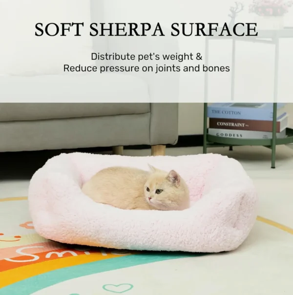 Hollypet's Self-Warming Sherpa Pet Cushion for Small Animals