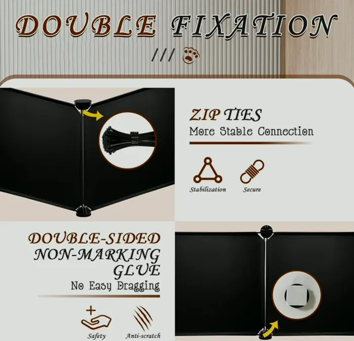 Under Furniture Pet Blocker 7pcs - Durable & Detachable