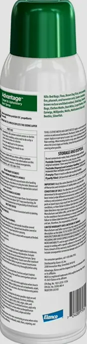 Advantage Carpet & Upholstery Spot Spray | Kills Parasites, Ticks & Bedbugs | 16 oz