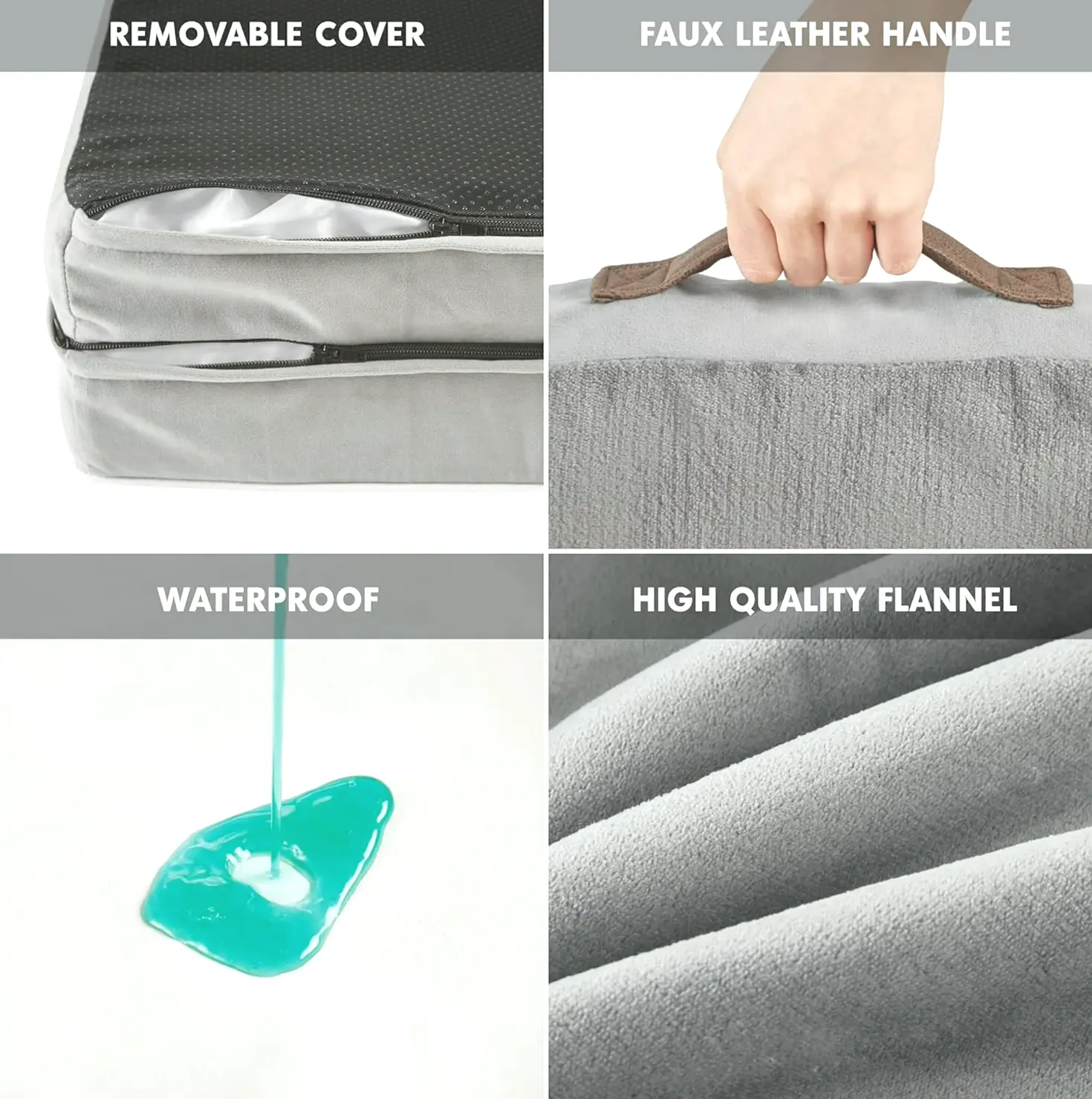 Orthopedic Dog Bed for Large Dogs with Memory Foam
