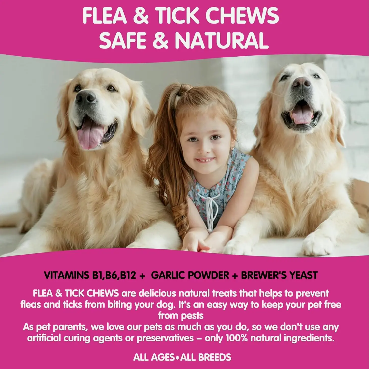 Flea Chews for Canines - Natural Supplement