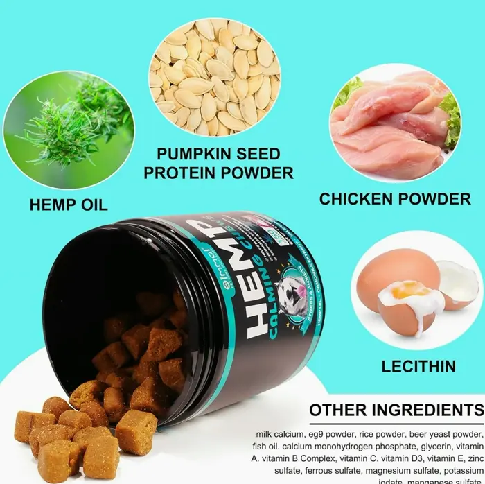 Natural Hemp Soothing Chews for Canines - 150PCS