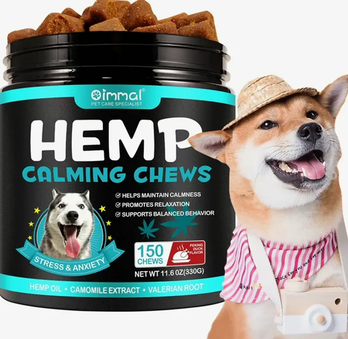 Natural Hemp Soothing Chews for Canines - 150PCS