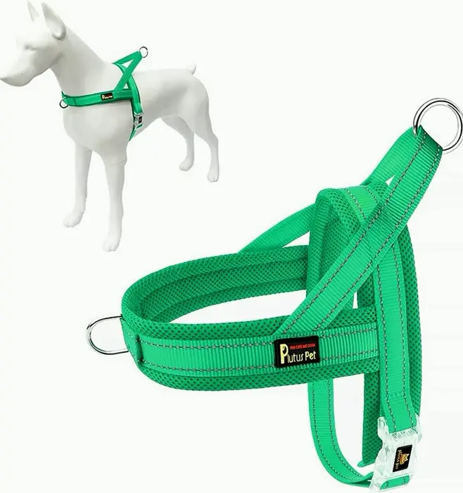 No-Pull Canine Vest with Breathable Mesh, Adjustable