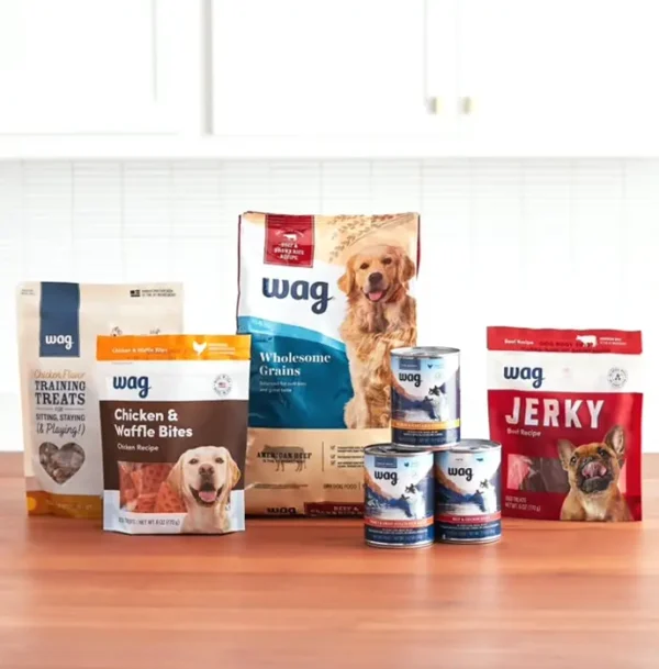 Amazon Brand – Wag Lamb & Brown Rice Dry Dog Food, 5 lb Package