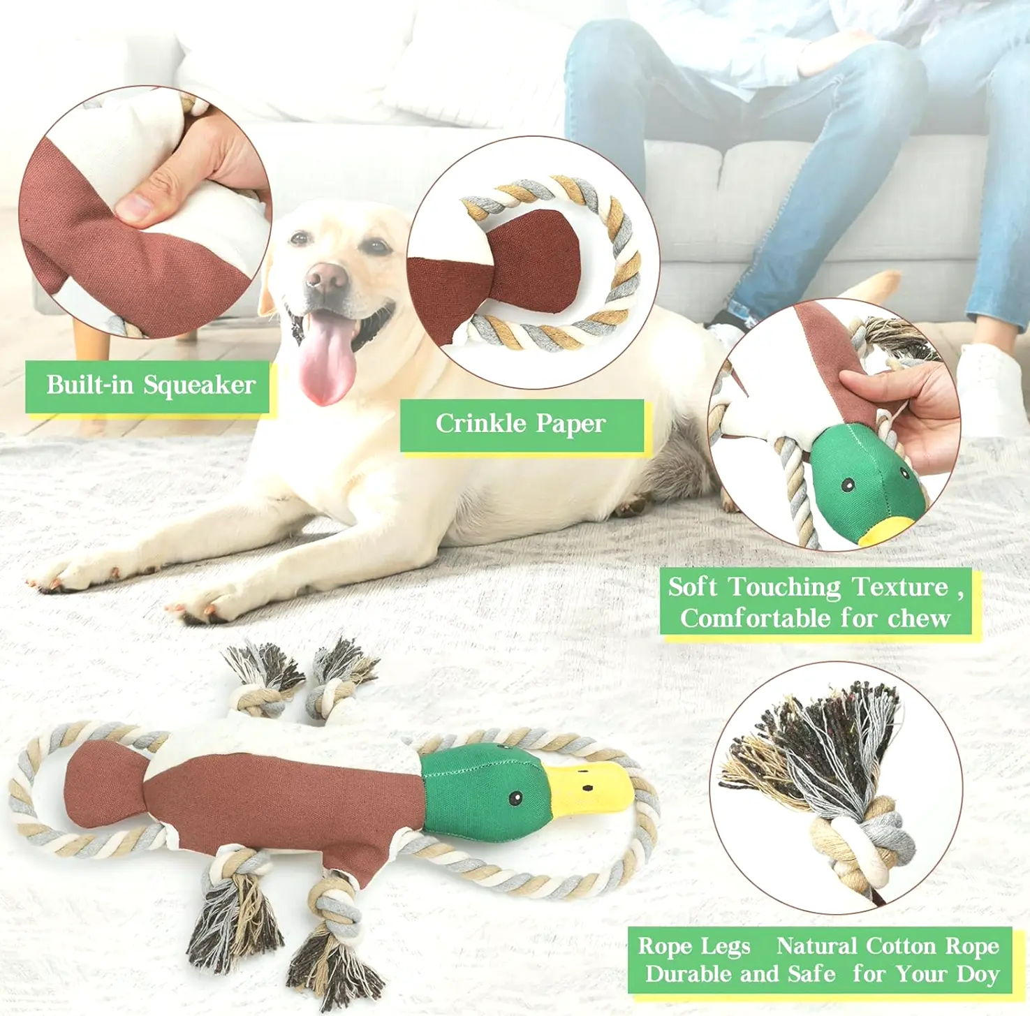 Improved Bird Dog Toys for Strong Chewers