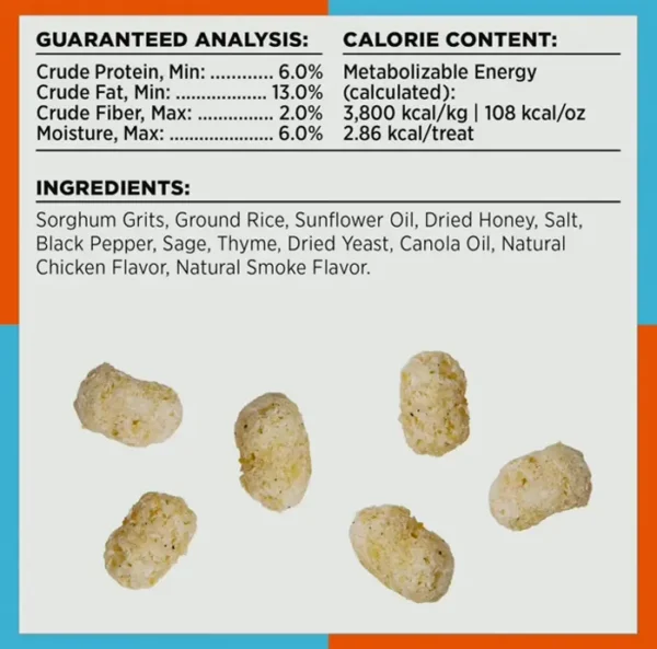 BIXBI Ruff Puff Dog Practice Snacks, Rotisserie