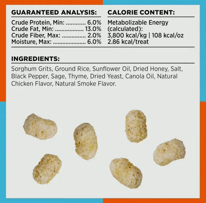 BIXBI Ruff Puff Dog Practice Snacks, Rotisserie