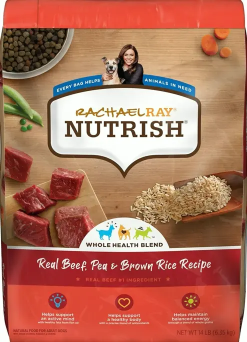 Ray's Nutrish Dry Dog Food, Beef & Grain Blend, 14 Pounds