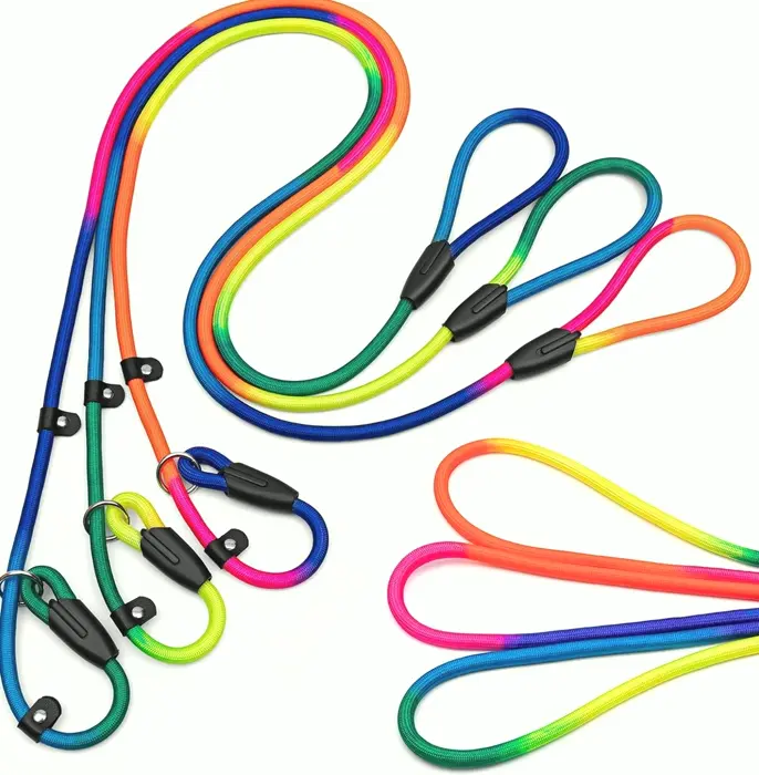 3pcs Slip Lead Dog Leads, No-Pull for Mid-sized and Small Dogs