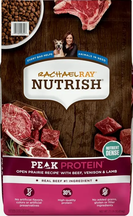 Rachel Ray PEAK Pure Kibble Dog Food with Beef, Venison & Lamb