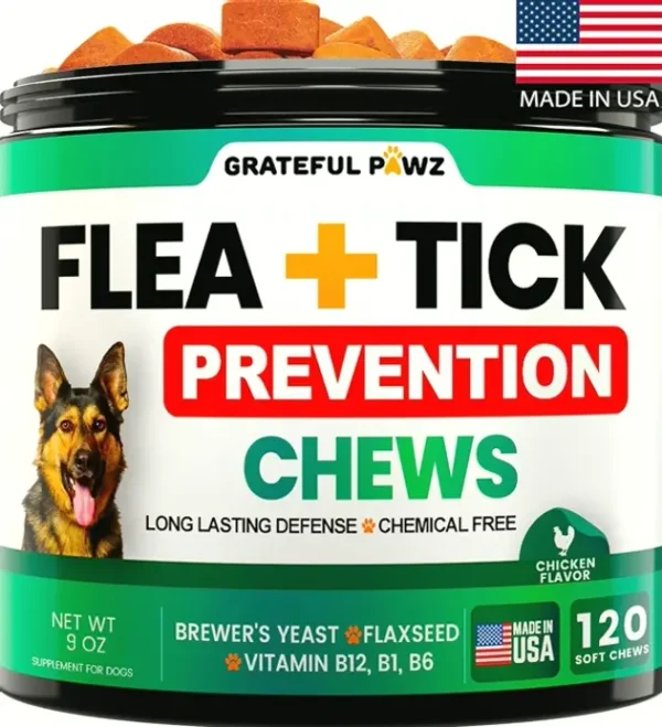 Tick Protection Chews for Canines - All-Natural