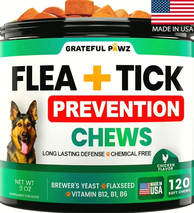 Tick Protection Chews for Canines - All-Natural
