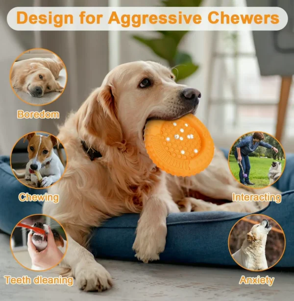 Durable Chew Toys for Aggressive Dogs, Rubber - Large Dogs