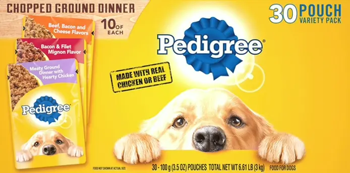 PEDIGREE Adult Wet Dog Food, 30-Pack Mixed Pack