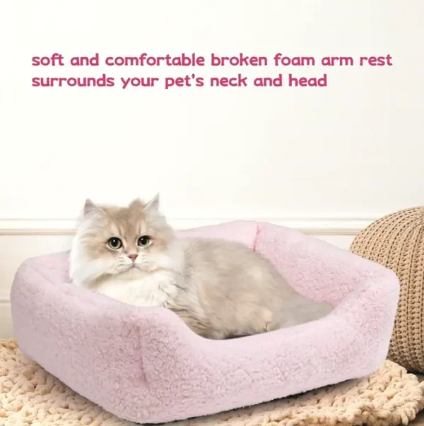 Hollypet's Self-Warming Sherpa Pet Cushion for Small Animals