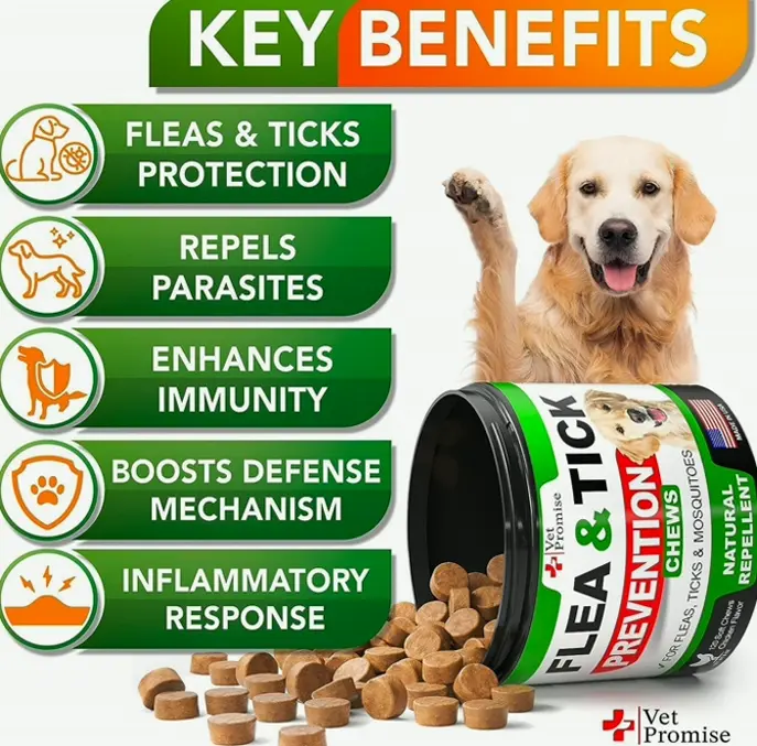 Canine Flea Protection Chews - Natural Remedy