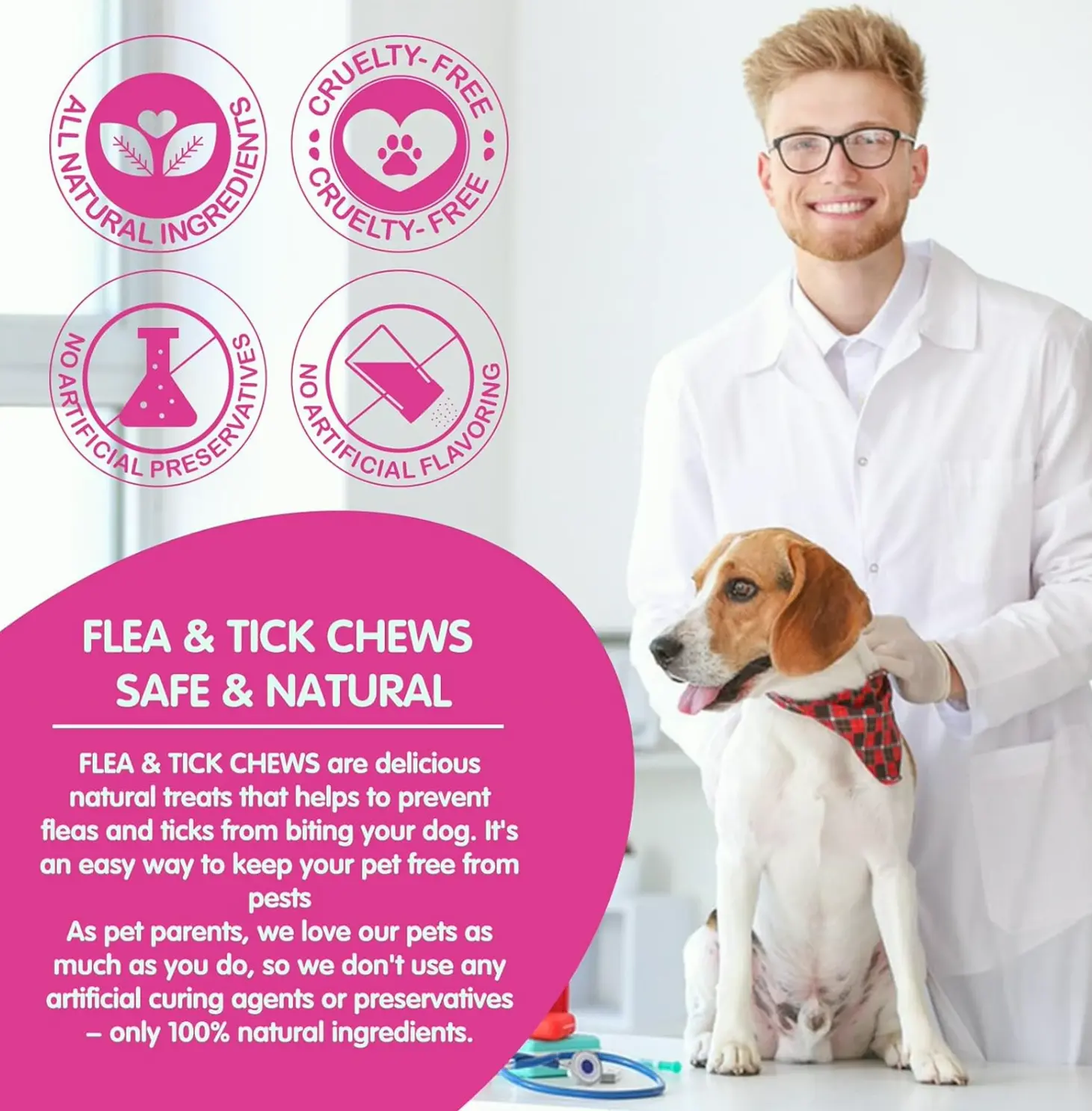 Flea Chews for Canines - Natural Supplement