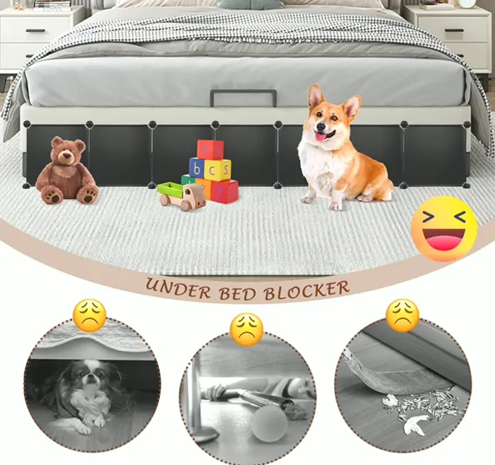 Under Furniture Pet Blocker 7pcs - Durable & Detachable