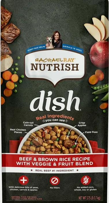 Rachael Nutrish Dish High-quality Dry Dog Food, Beef & Rice, 3.75 lbs