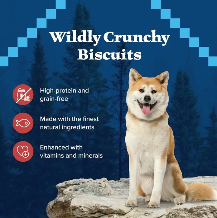 Blue Buffalo Trail Treats Crispy G-Free Dog Biscuits, Fish Flavor 24-oz.