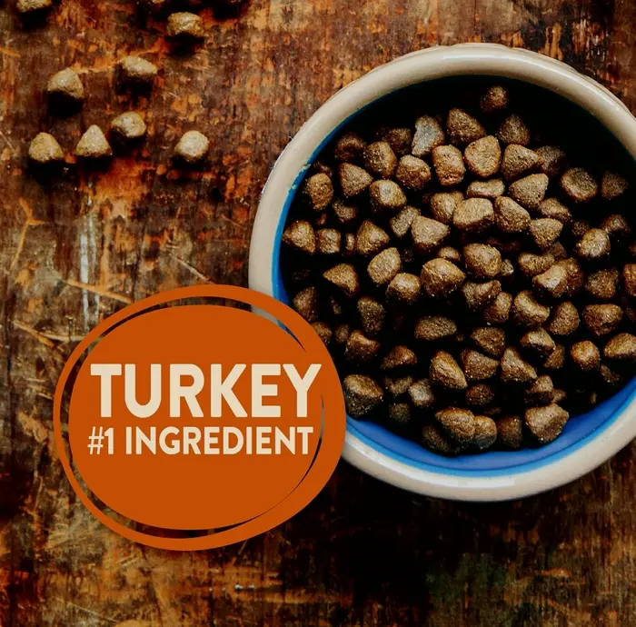 Nutritious Natural No-Grain Protein-Rich Small Breed Pet Food (Turkey, 4-Pound)