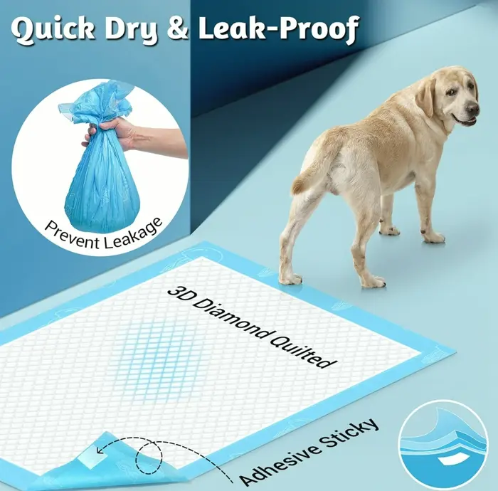 36x36in Puppy Training Mats - Highly Absorbent, Marine Scented (Pack Count)