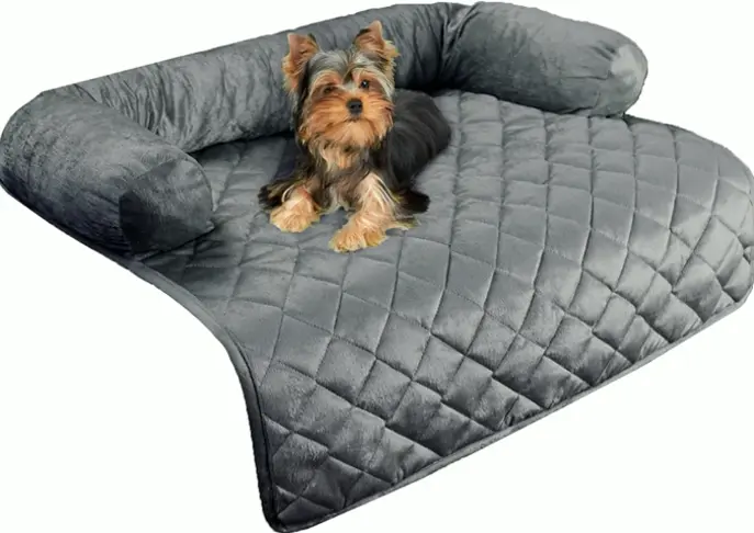 Pet Sofa Protector with Water-Resistant Edge - Gray