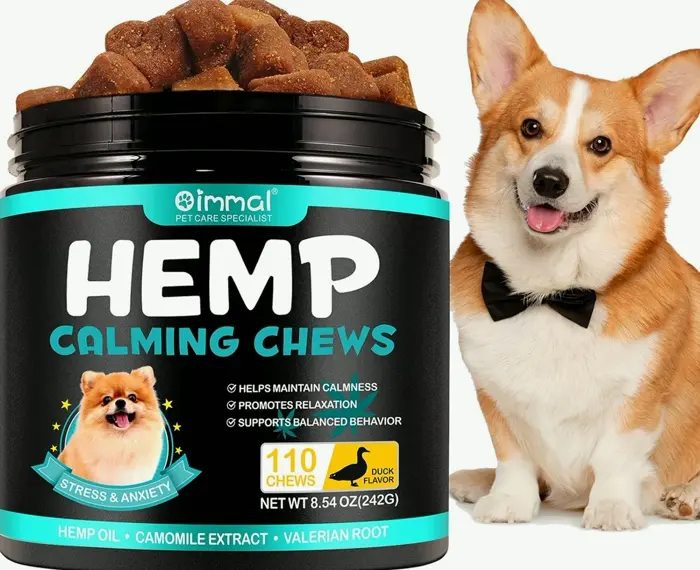 Hemp Calming Chews for Dogs - 110PCS Duck