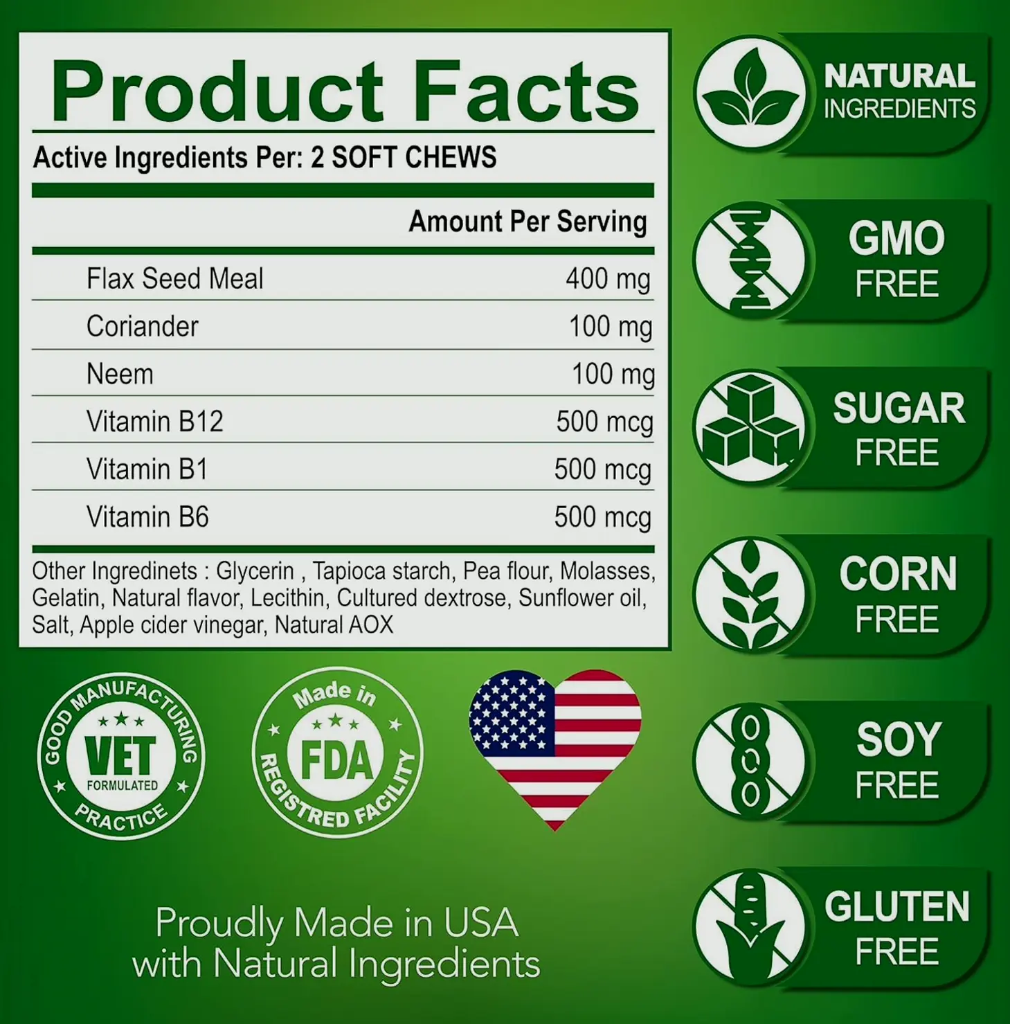 Canine Flea Protection Chews - Natural Remedy