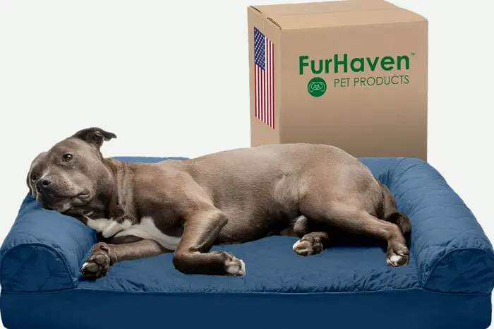 Haven Orthopedic Pet Bed for Big/Medium Dogs with Detachable Bolsters