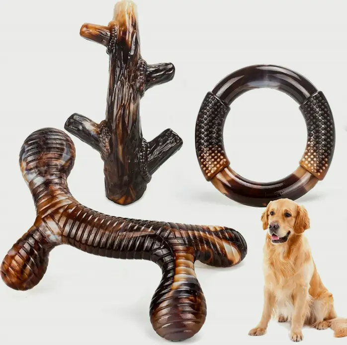 Durable Dog Teething Playthings, 3 Set for Tough Gnawers