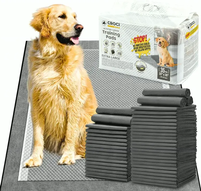 CROCI Oversized Charcoal Pads for Pups - Absorbent (35 Counts)