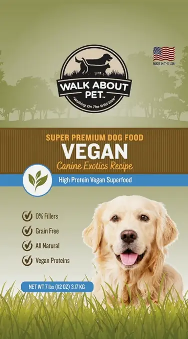 Premium Dog Exotic Food, Plant-Based, Grain-Free, 7-Pound Package