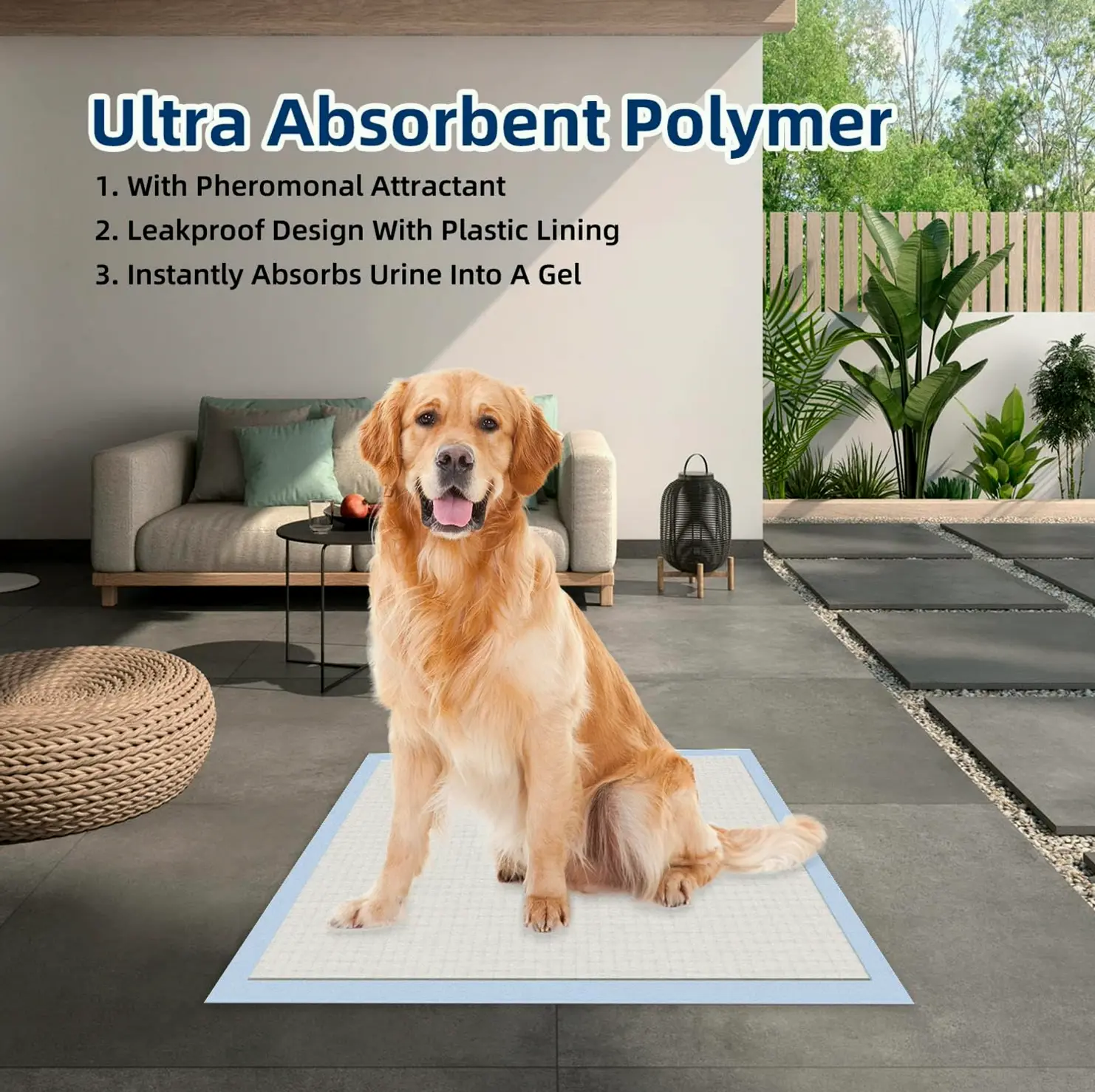 HONEY CARE All-Absorb Dog Training Pads, 100-Pack, Odor-Free