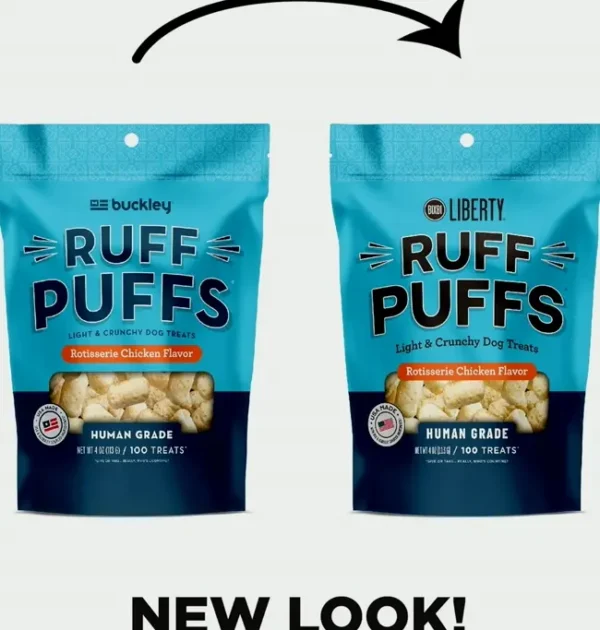 BIXBI Ruff Puff Dog Practice Snacks, Rotisserie