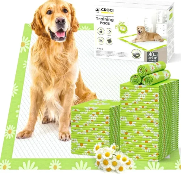 CROCI Dog Pads - 28x34, Super Absorbent Urine Pads, 40 Count